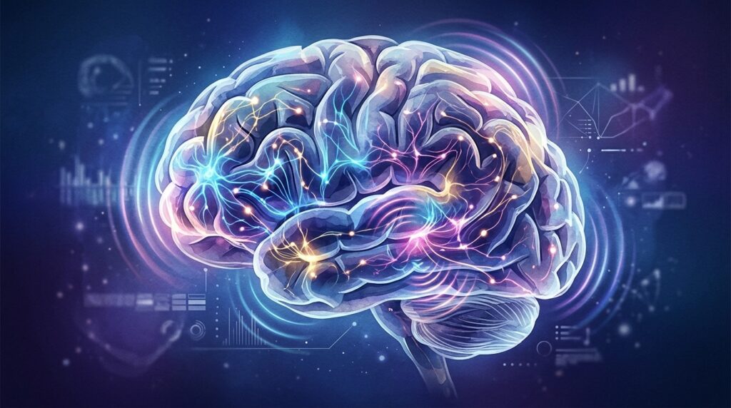 Schematic depiction of neural brain activity