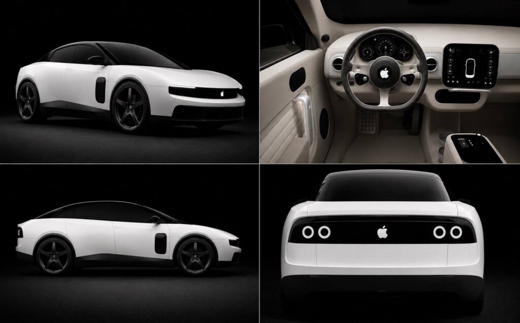 Apple Car Design: Interior, Body, and the iPhone Ecosystem. Logically, the Apple Car should have looked something like this. Image: BigGeek. Photo.