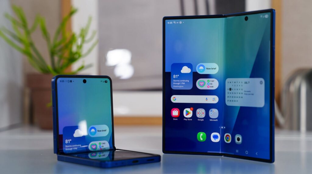 The differences between Samsung's two foldable smartphones are significant