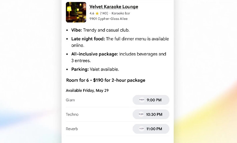 Search has gained new booking capabilities. Image: Google