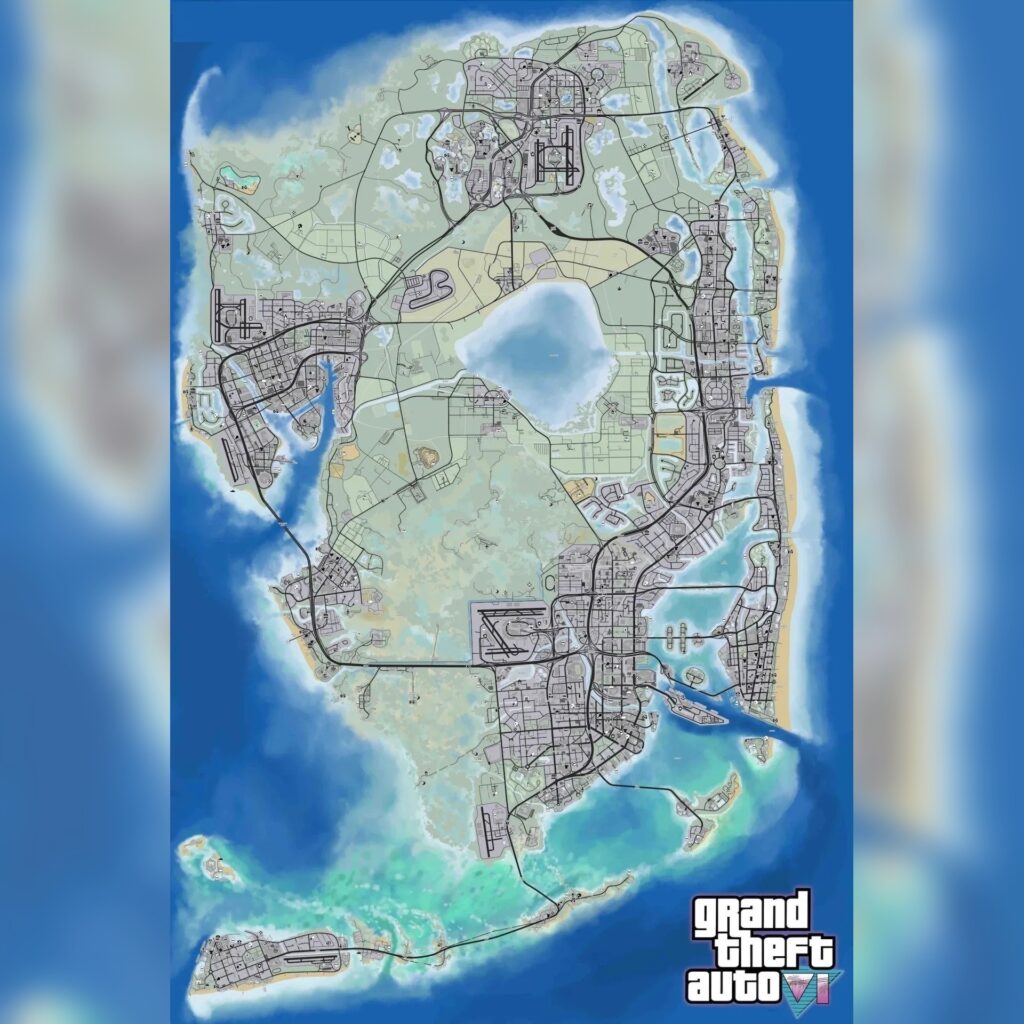 This is what the new game's map will look like