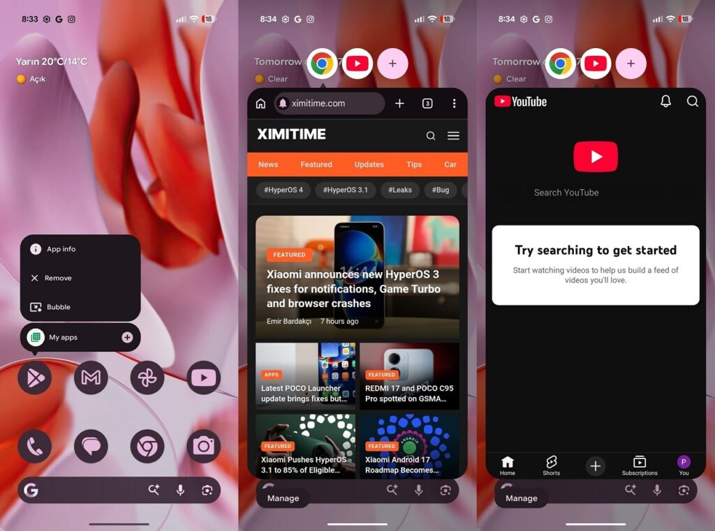 This is how the new floating windows will look in HyperOS 4