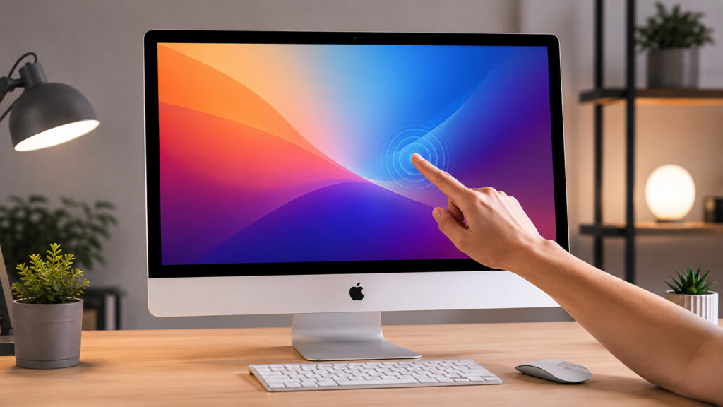 Apple doesn't want to make a touchscreen iMac? No problem, we'll make one ourselves. Photo.