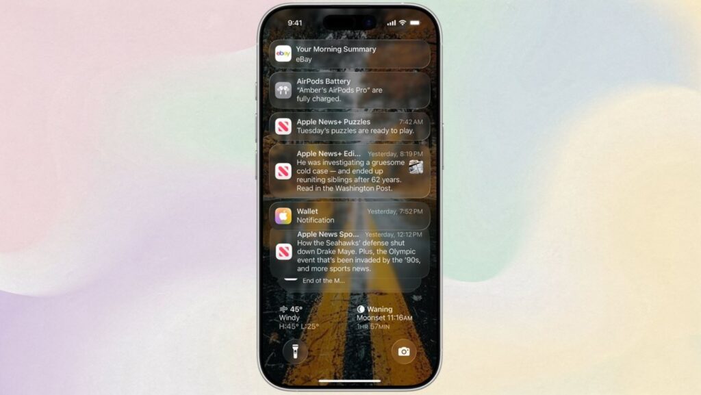 Notification settings on iPhone aren't as flexible as on Android