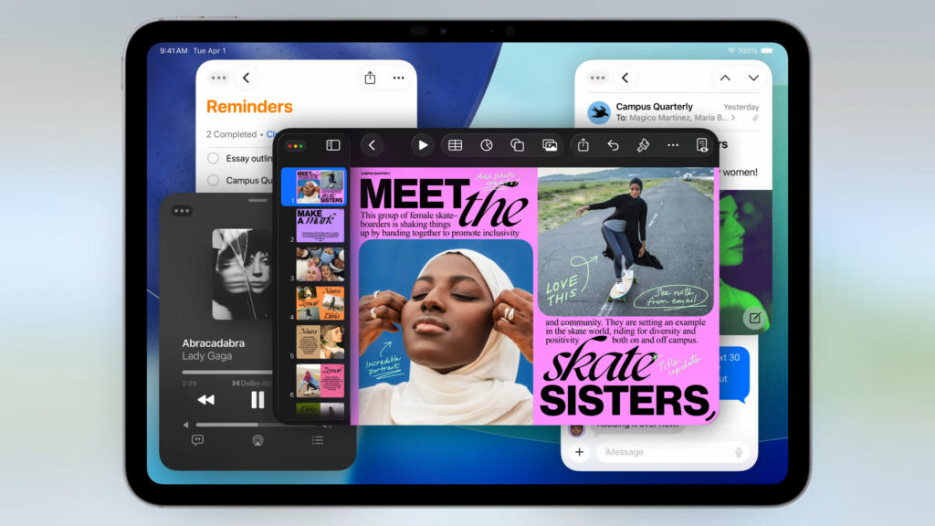 Windows in iPadOS 26: how the base iPad falls behind more powerful models. Multi-window is great, but iPad A16 already handles it with some strain. Photo.