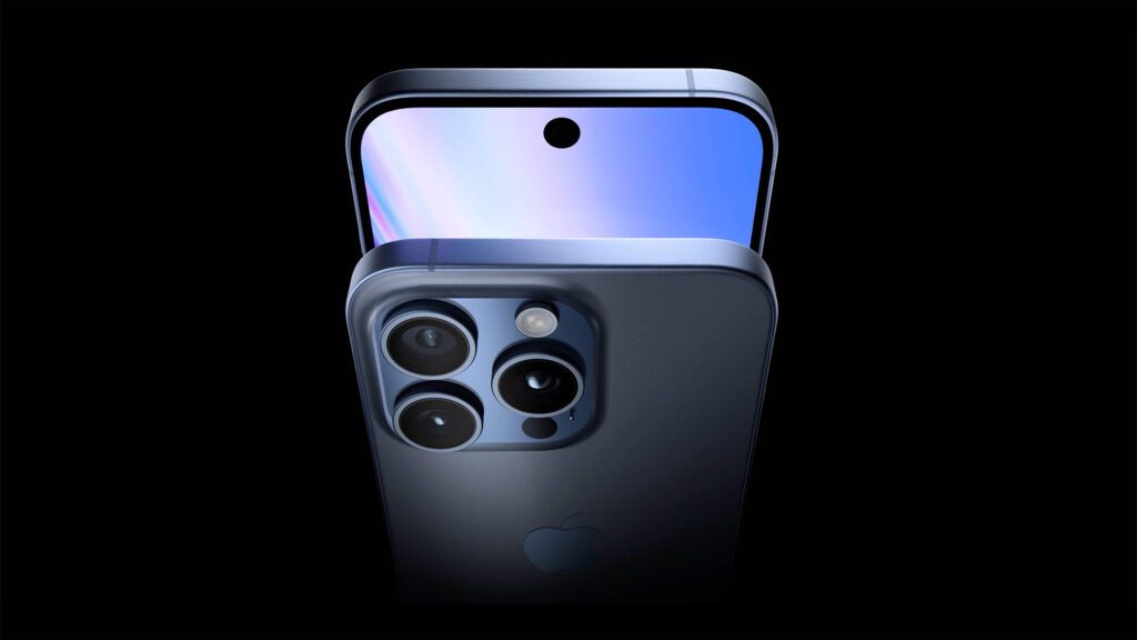 Under-display camera in iPhone: the main problem with the new design. Would you want an iPhone with a dot cutout? Photo.