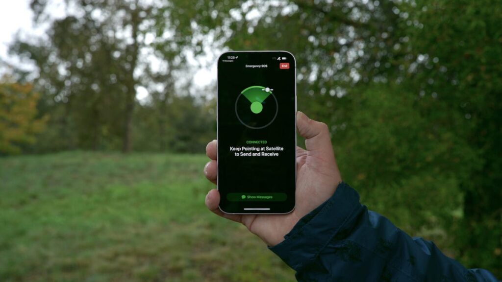 iPhones have had the ability to send messages via satellite for a while now