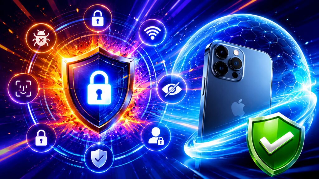 iPhone has additional security settings. Photo.