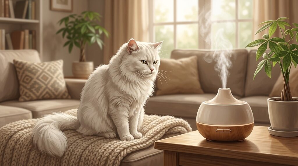 Aroma diffusers with essential oils can be dangerous for cats