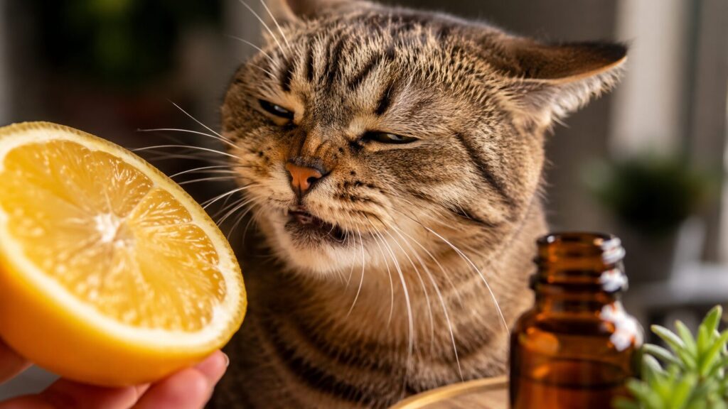 What smells do cats hate? Photo.