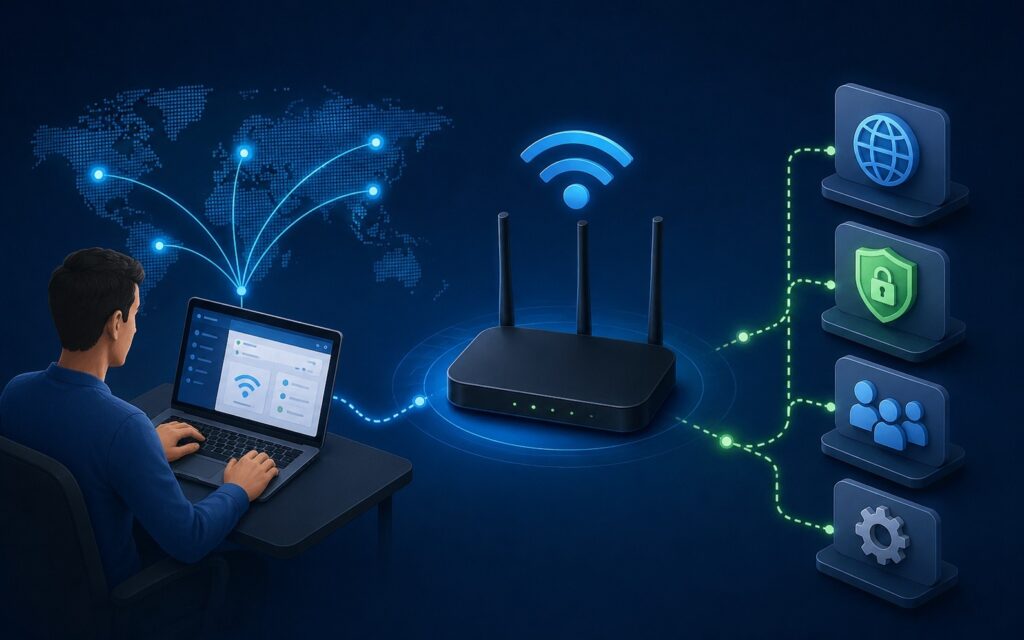 Rostelecom employees will manage your router