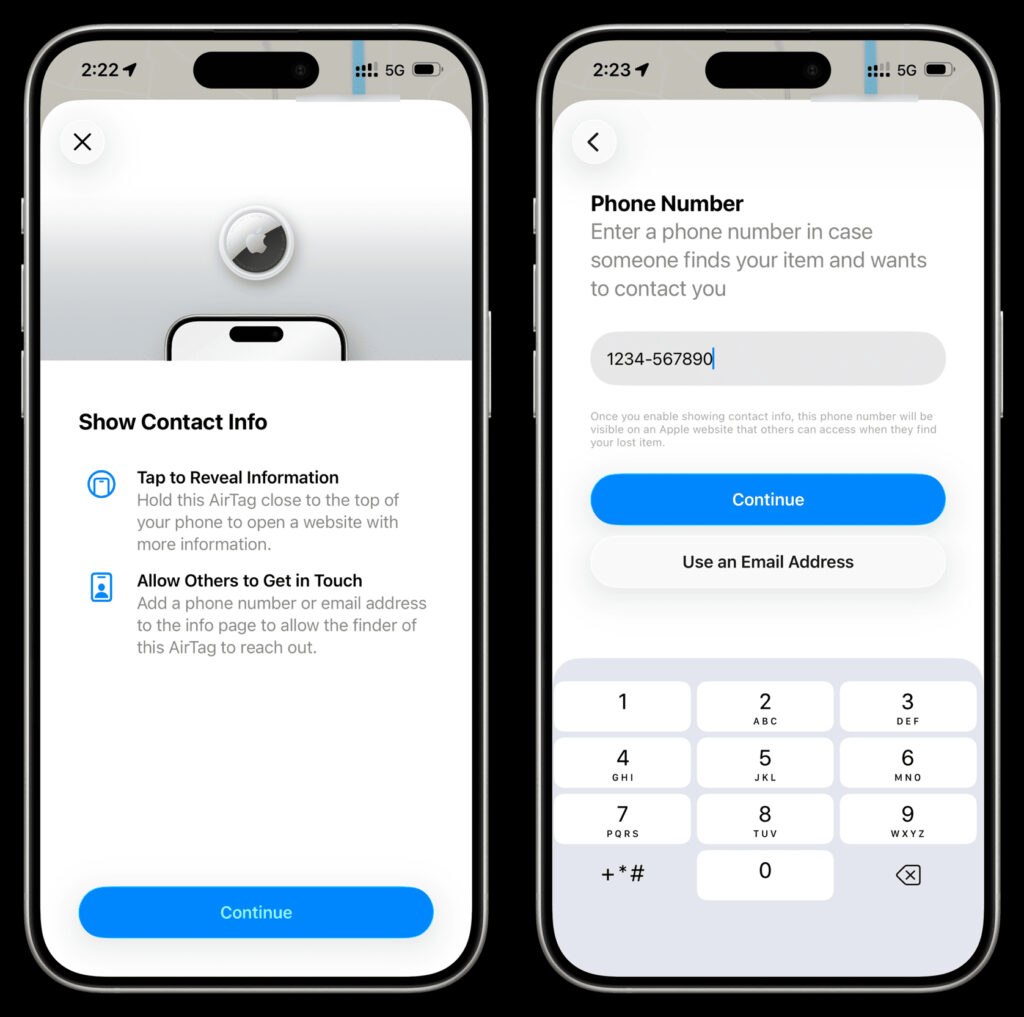 How to enable Lost Mode on AirTag through the Find My app. Add your number. Photo.