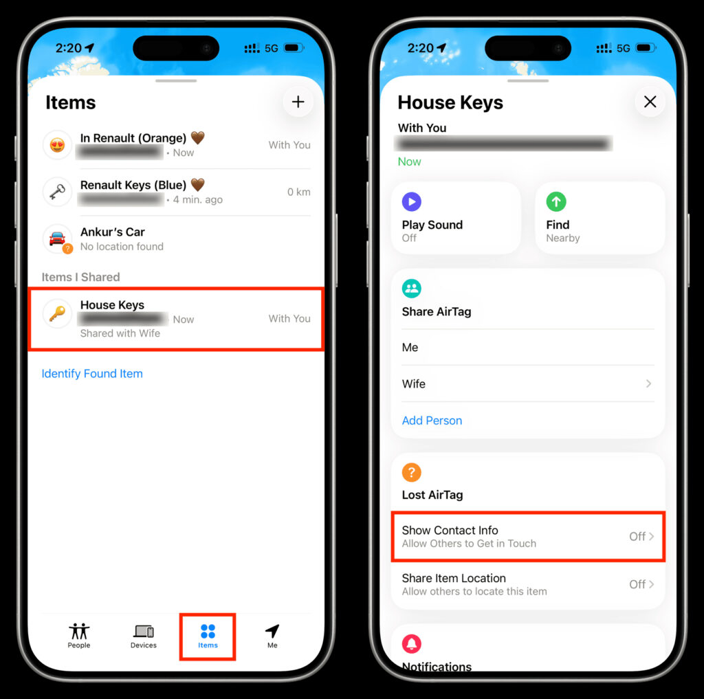 How to enable Lost Mode on AirTag through the Find My app. Create a contact for feedback. Photo.