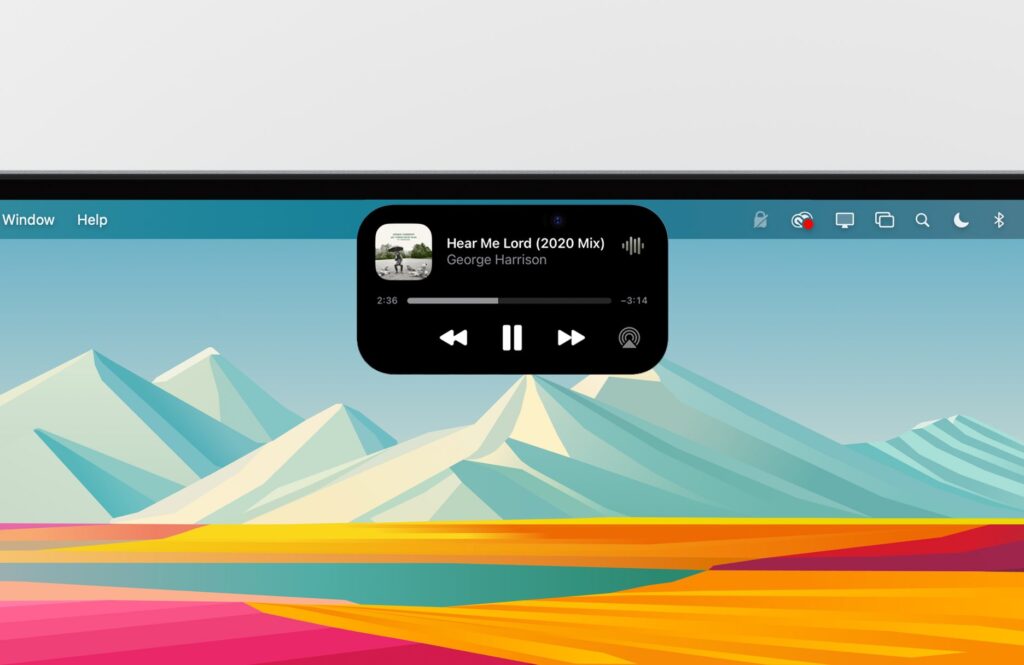 How Dynamic Island will change the MacBook screen. Dynamic Island will be just as useful as on iPhone. Photo.