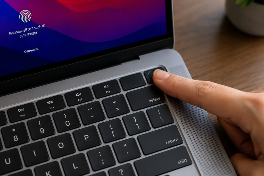 Quick Way to Restart the Trackpad. The quickest way to lock a MacBook. Photo.