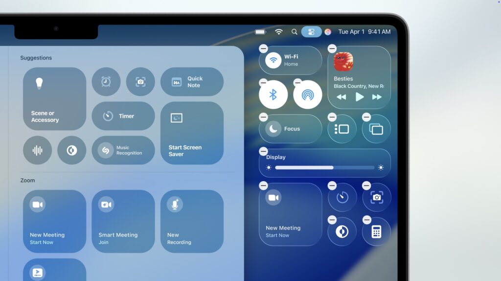 All glass effects will lose their problematic shimmer. The interface will become much more readable
