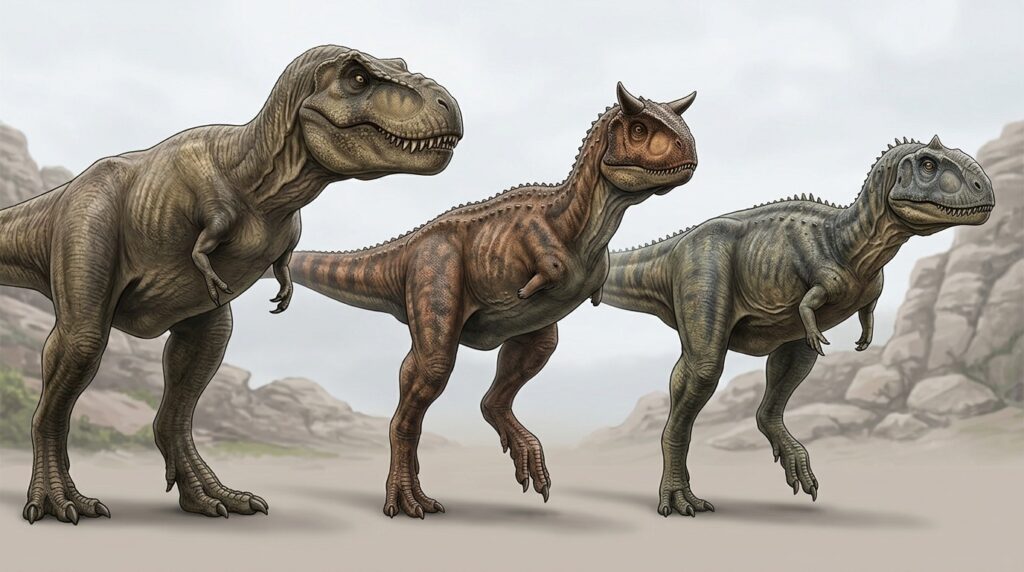 Comparison of theropods with reduced forelimbs: Carnotaurus had even smaller arms than T. rex