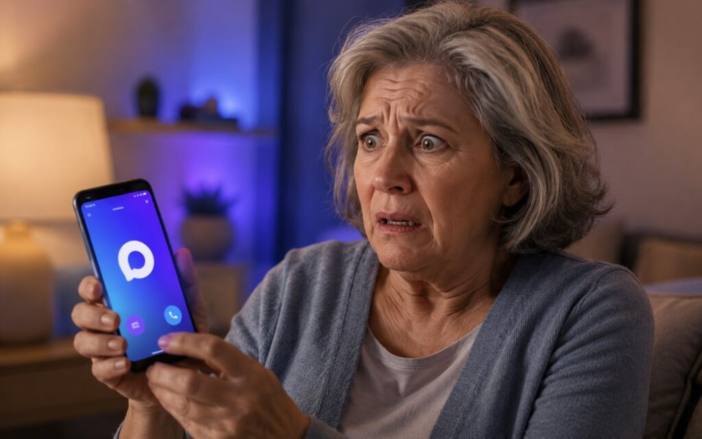 Be careful when answering a call