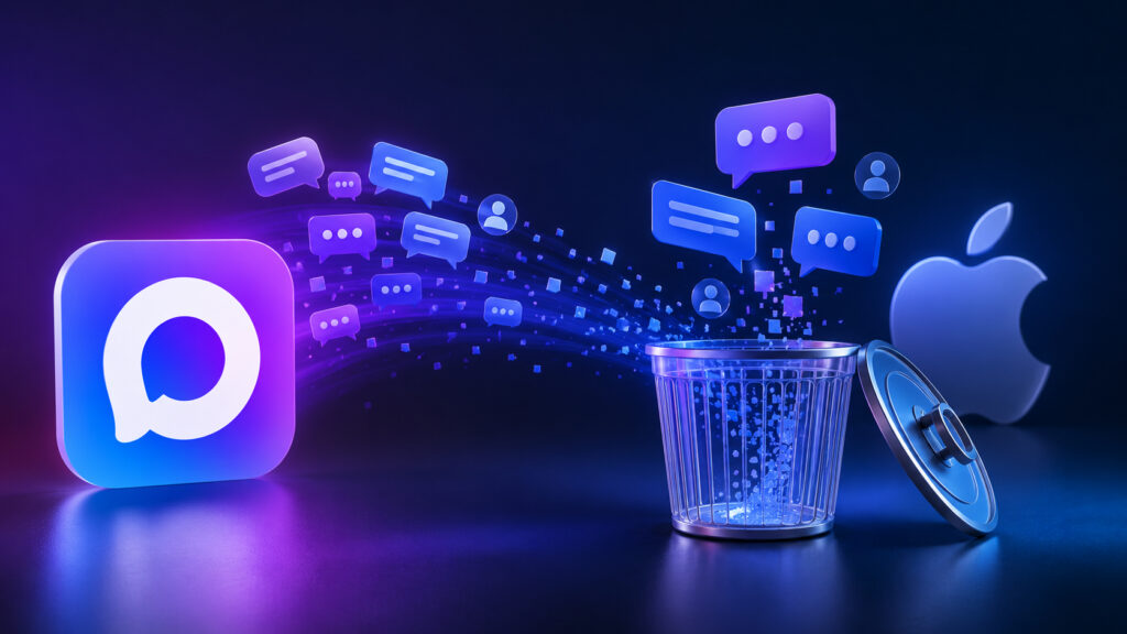 How deleting the MAX app affects chats and conversations. Photo.