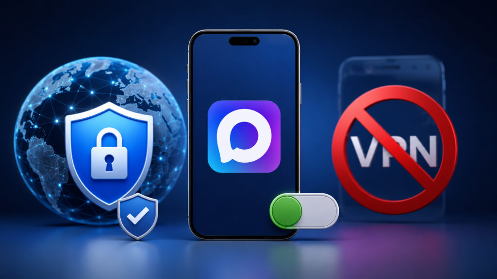 Some users can't send a message in MAX with VPN enabled. Photo.