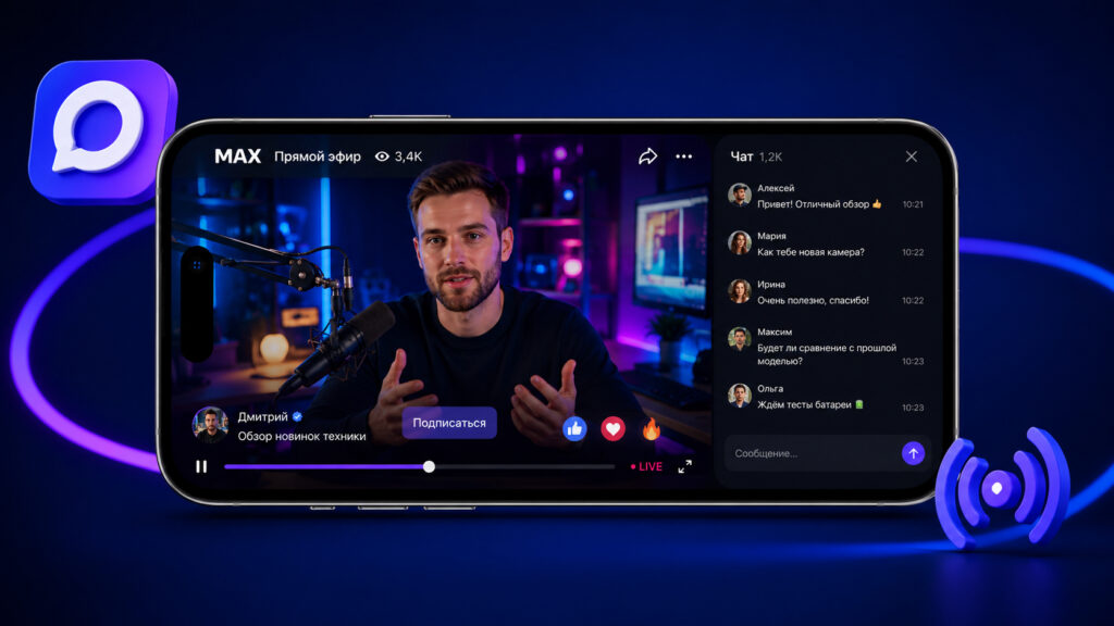 Streams and live broadcasts in MAX channels in summer 2026. Live broadcasts are also coming to MAX. Photo.
