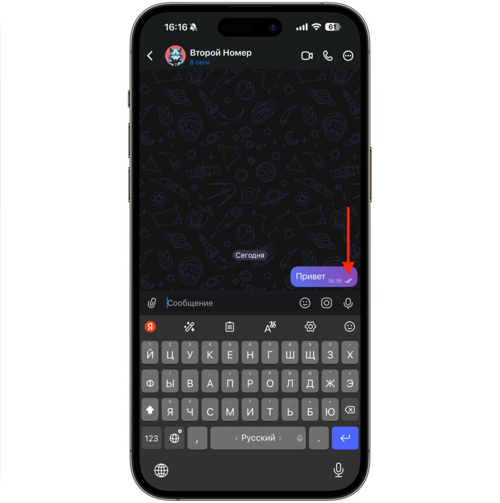 How to know if your message in MAX has been read. This message has already been read. Photo.