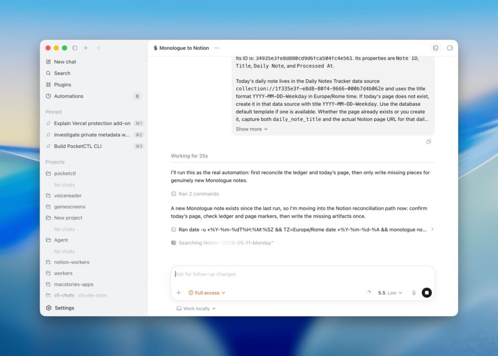 Monologue Notes on Apple Watch — you can dictate right from your watch via AirPods