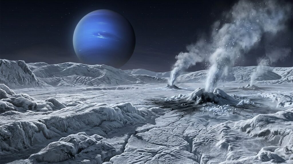 Triton — Neptune's moon with cryovolcanoes and a possible subsurface ocean