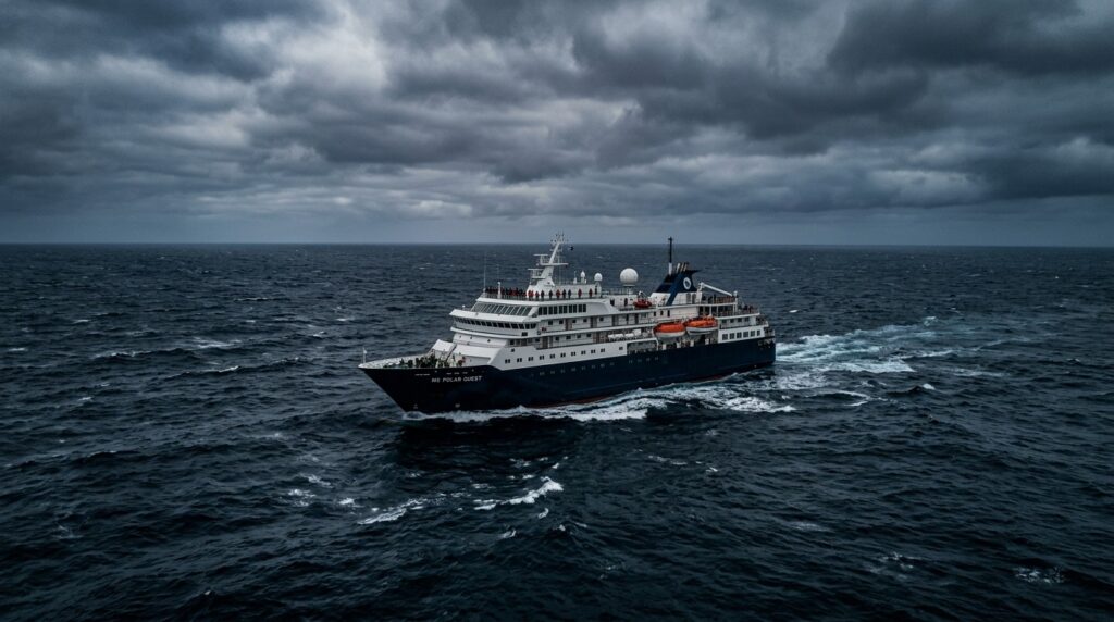 People found themselves trapped on a cruise liner due to a deadly virus. Photo.