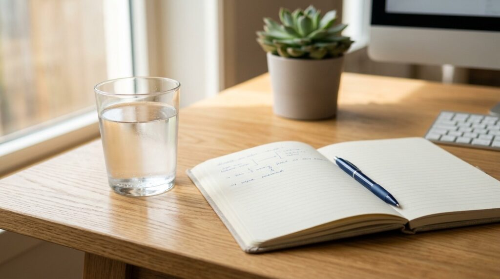 Sometimes a glass of water is the best remedy for absent-mindedness