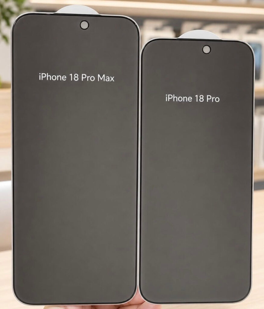 The screen protectors for the new iPhones are elongated in height
