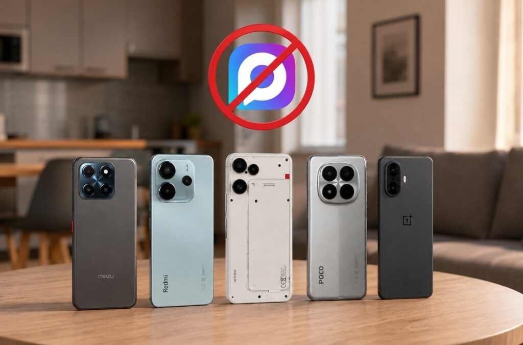 Smartphones with the MAX messenger completely removed