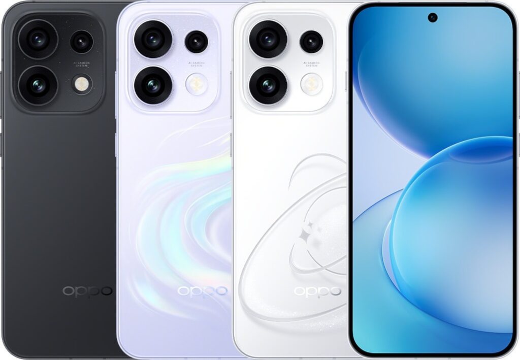 All color options of the new smartphones. Image: OPPO