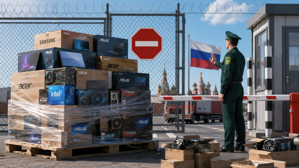Parallel import of a huge amount of electronics to Russia is now banned. Photo.