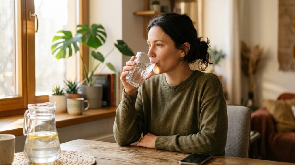 The best guide for drinking is your own sense of thirst