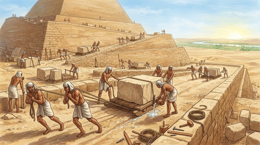 Pyramid construction — the result of centuries of trial and error