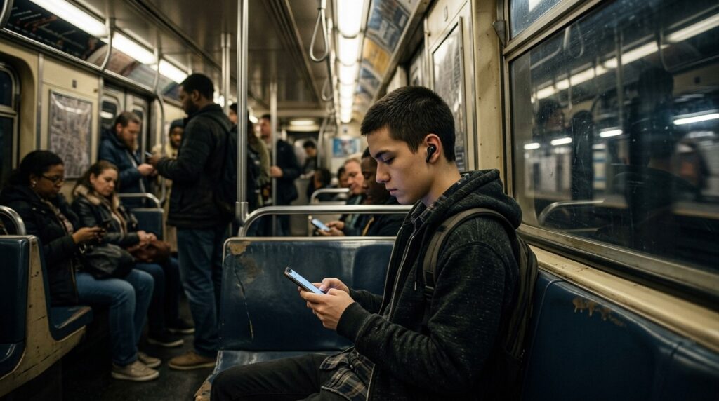 In noisy public transport, people unconsciously increase the volume to dangerous levels