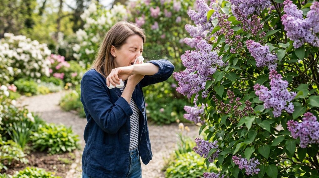 Some people have a pronounced allergic reaction to lilacs