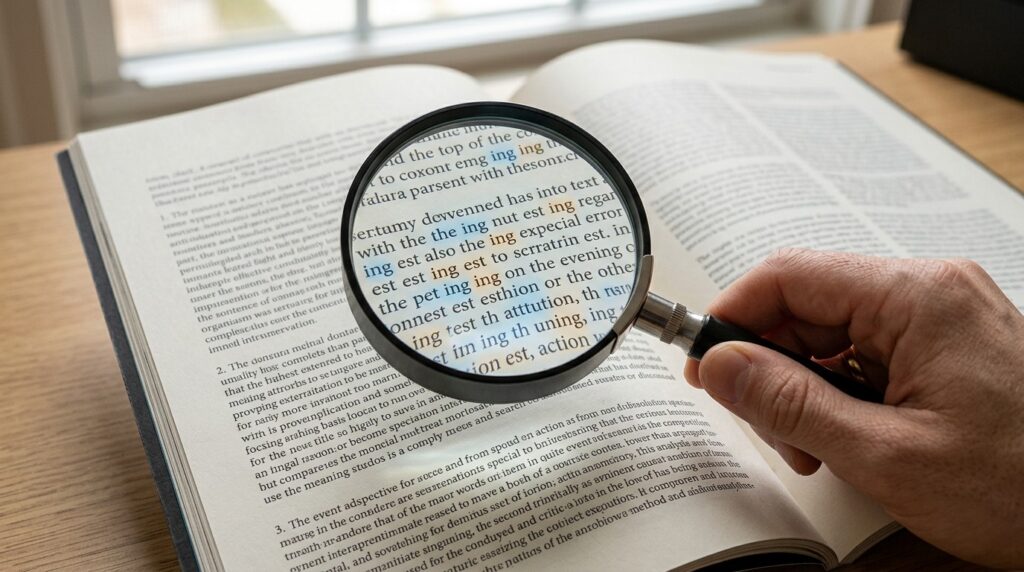 The visual structure of a word helps the brain instantly recognize familiar patterns. Photo.