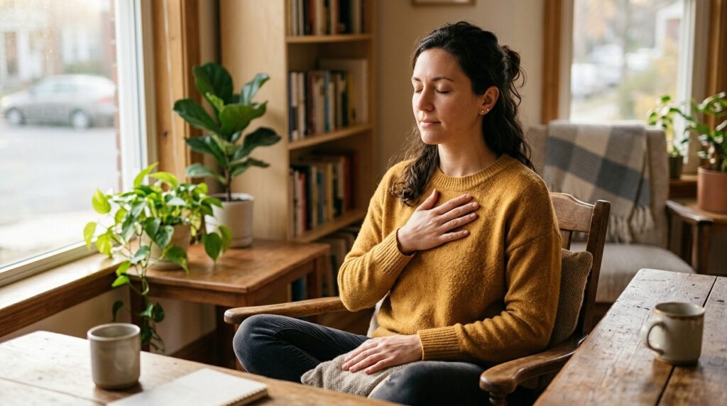 The ability to notice the first signs of stress is a key skill in emotional self-regulation. Photo.