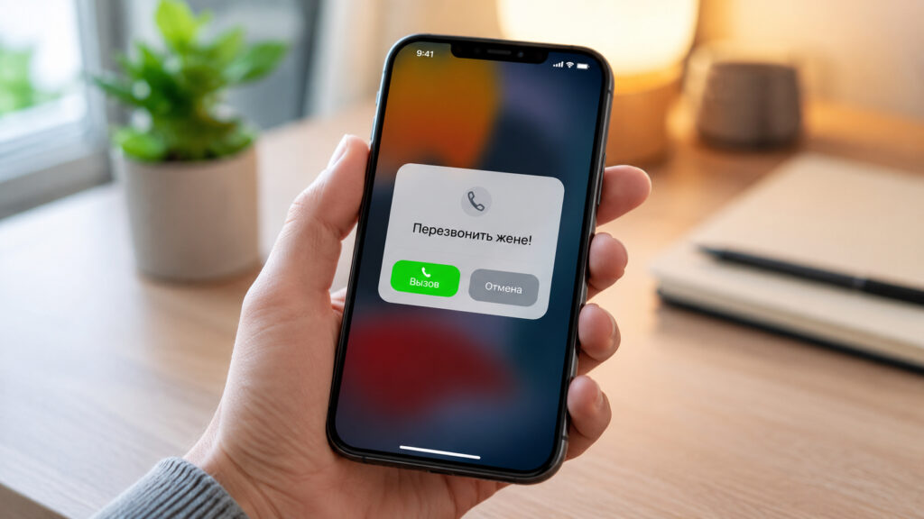 iPhone lets you set call reminders with just a couple of taps using built-in tools. Photo.