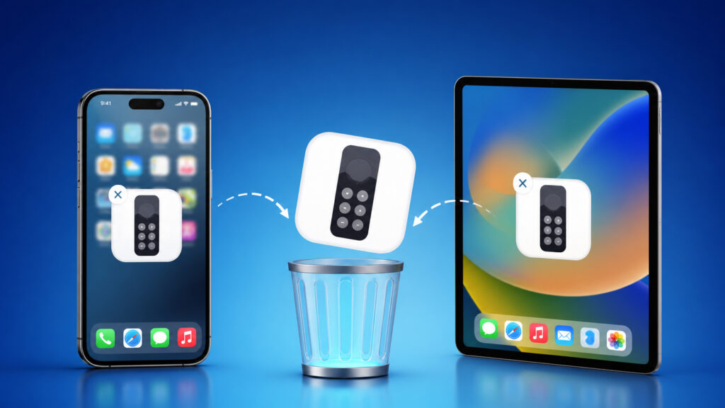 The Remote app can be annoying, but you can't just delete it. Photo.