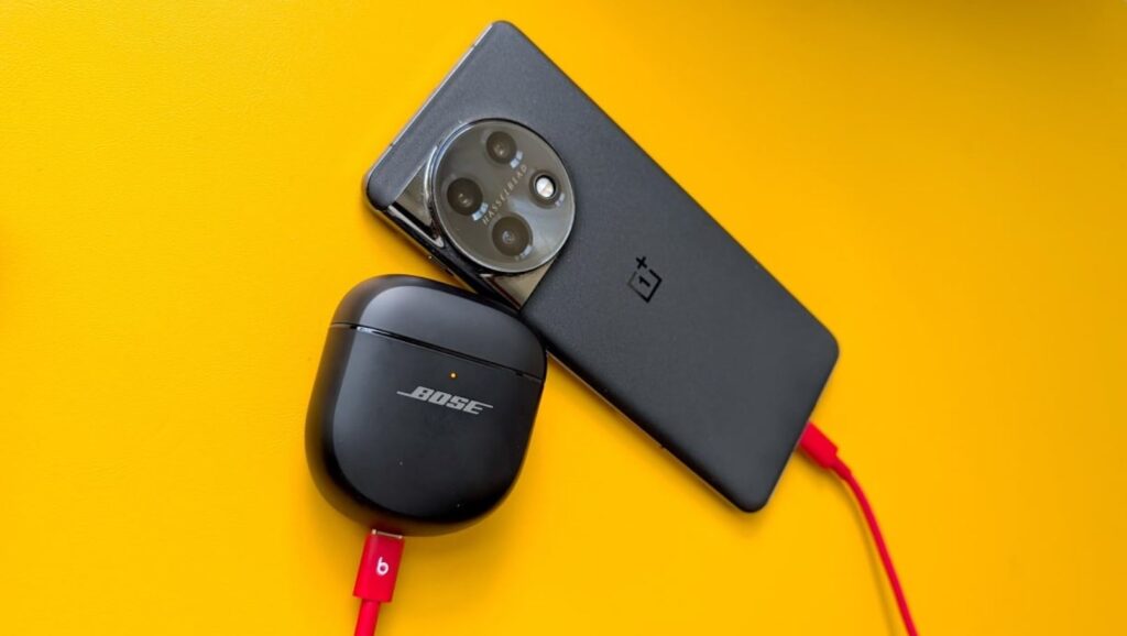 Reverse charging is designed for small accessories, although smartphones can also be charged