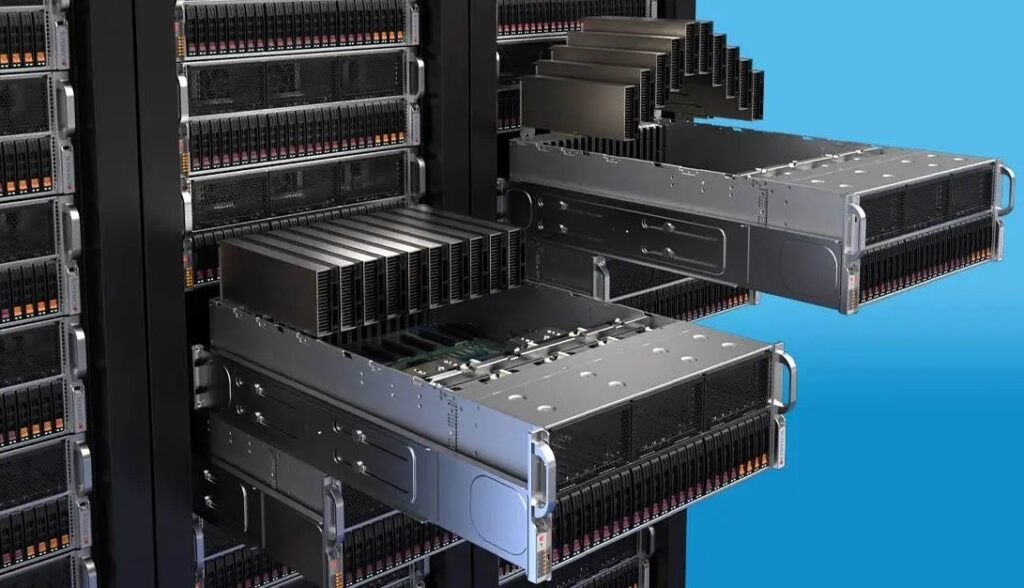 A single server alone can contain a dozen RAM modules. Image: supermicro.com