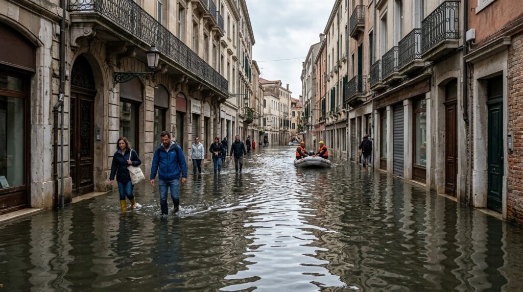 This is what the flooding of a coastal city could look like with rising sea levels