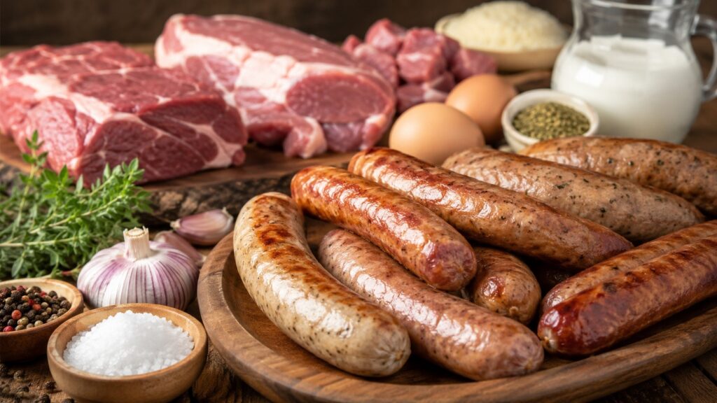 TU sausages are not always worse than GOST sausages. Photo.