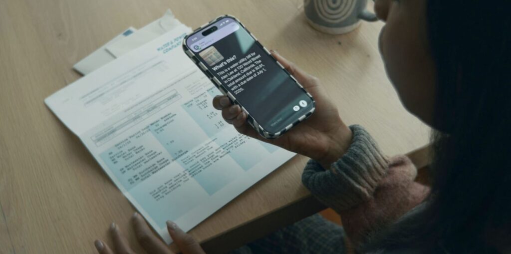 New VoiceOver and Magnifier features on iPhone. The updated Magnifier now runs on AI. Photo.