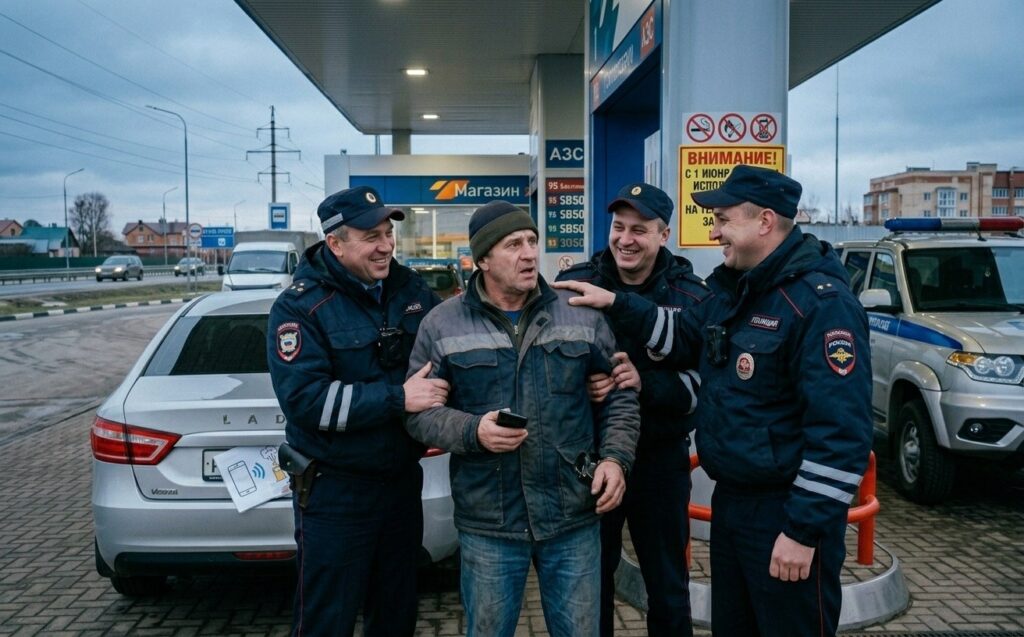 Gas station employees can call the police