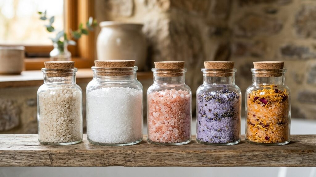 The simpler the bath salt composition, the better for your health. Photo.