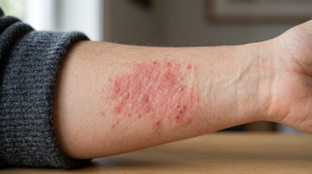 Fragrances and dyes in bath salt can cause contact dermatitis